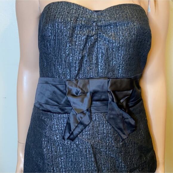 Lane Bryant black bow‎ detail corset babydoll peplum party sweetheart top 16 - Picture 8 of 9